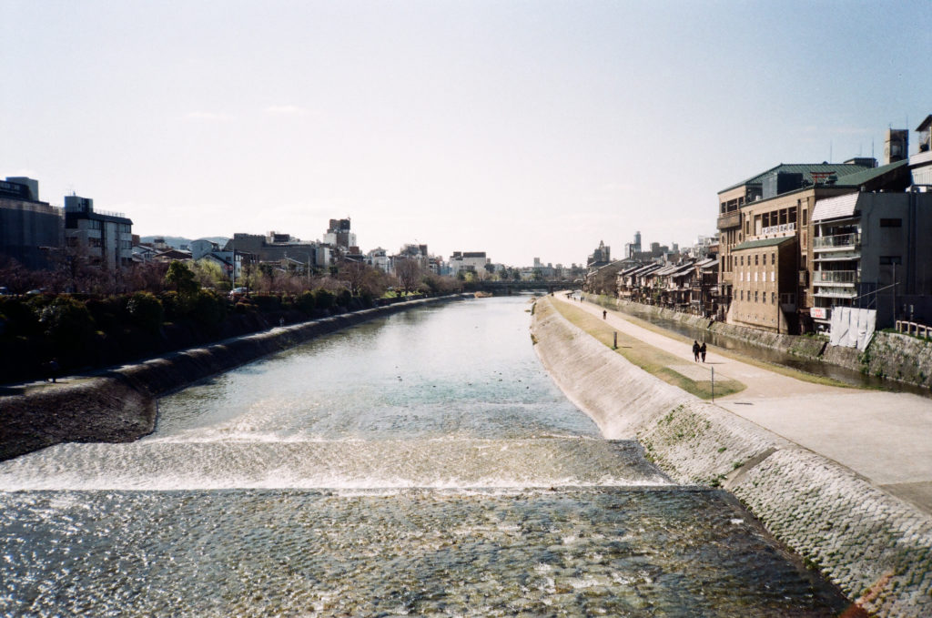 Kamo River and Chion-In, Olympus XA